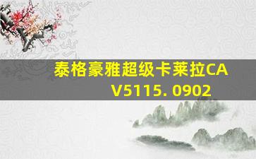 泰格豪雅超级卡莱拉CAV5115. 0902